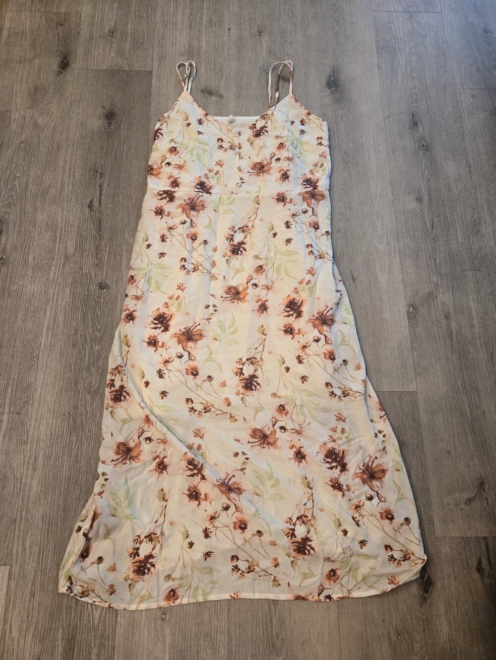 BP. Floral Slip Dress Adjustable Straps Lined Sz 3X